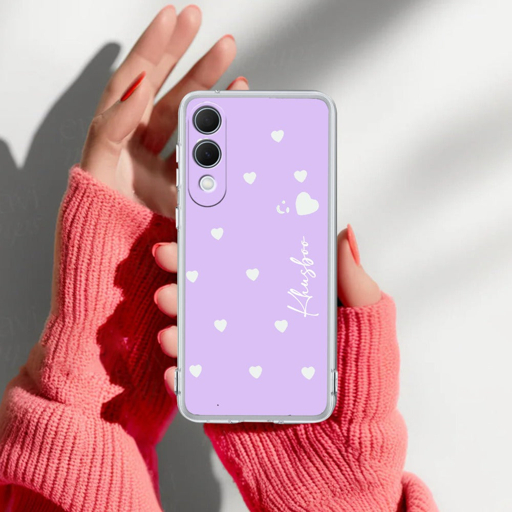 Be Loved Customize Transparent Silicon Case Purple For Samsung