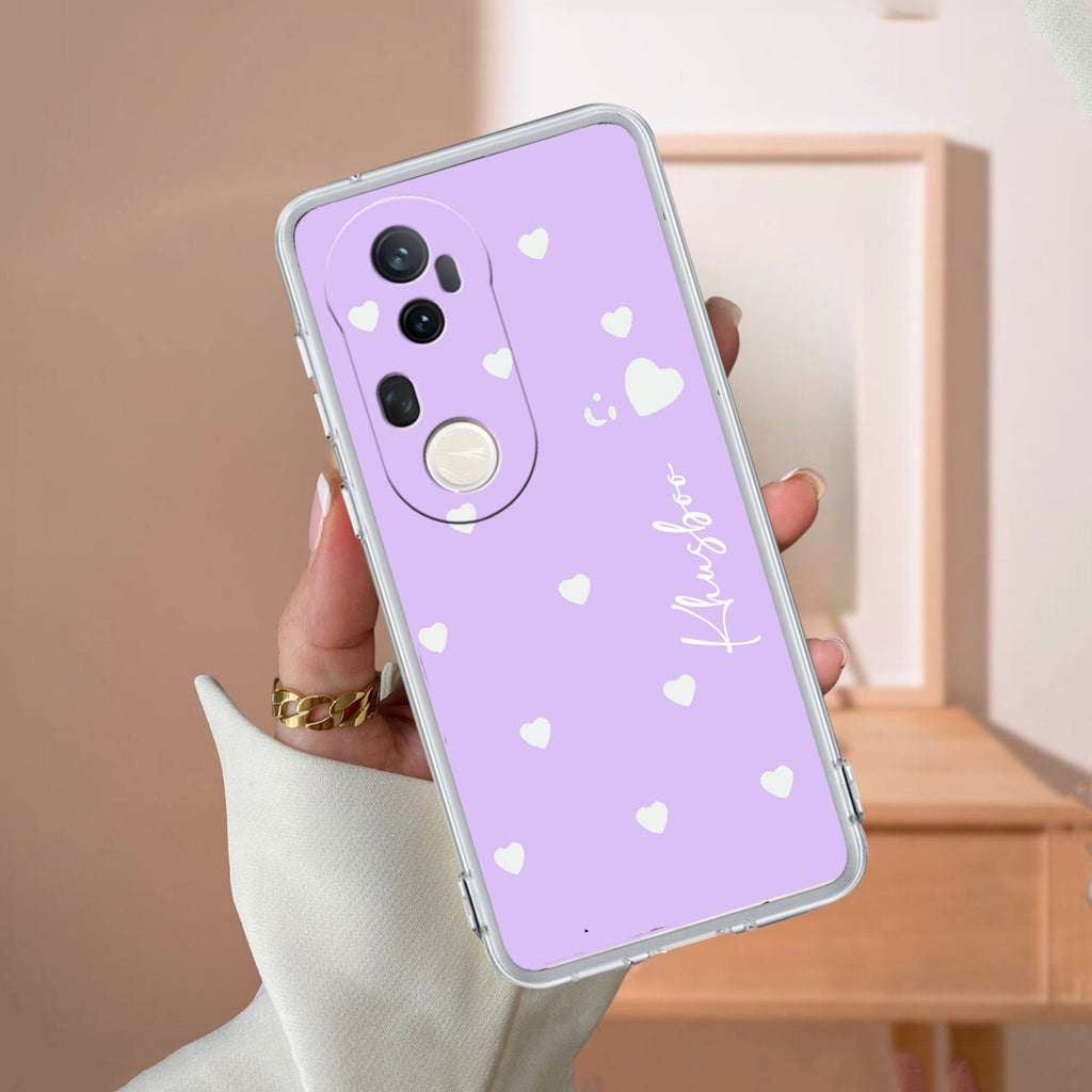 Be Loved Customize Transparent Silicon Case Purple For Vivo T4 Ultra 5G
