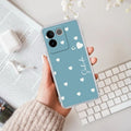 Be Loved Customize Transparent Silicon Case Sky Blue For iQOO Z7 Pro 5G