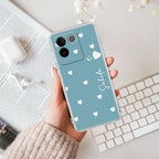 Be Loved Customize Transparent Silicon Case Sky Blue For iQOO Z7 Pro 5G