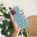 Be Loved Customize Anti Yellow Case Sky Blue For Motorola G84 5G