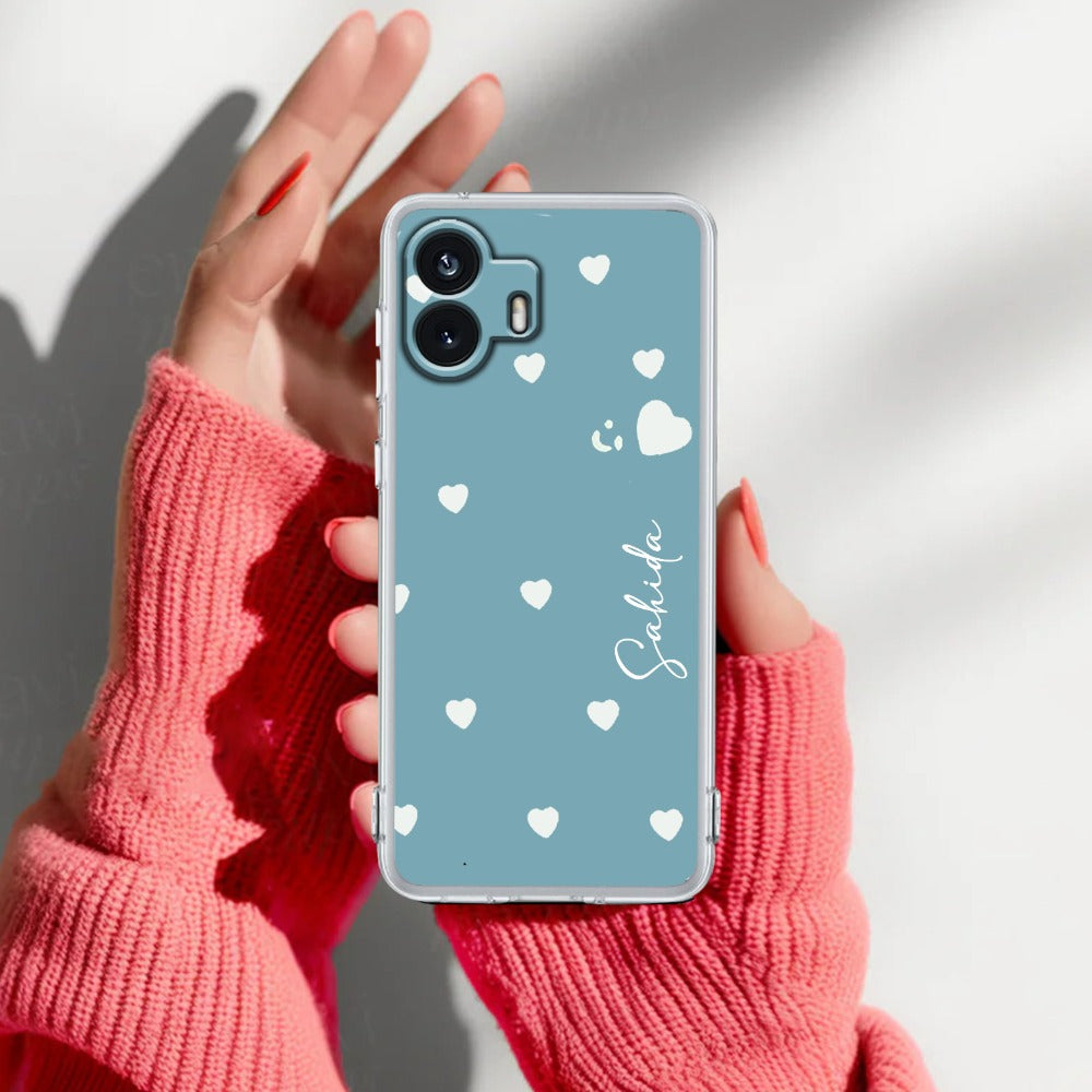 Be Loved Customize Transparent Silicon Case Sky Blue For Nothing