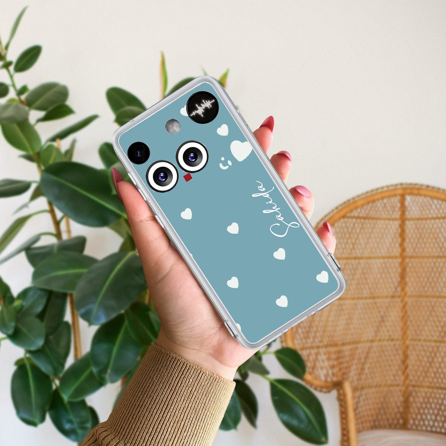 Be Loved Customize Transparent Silicon Case Sky Blue For Nothing