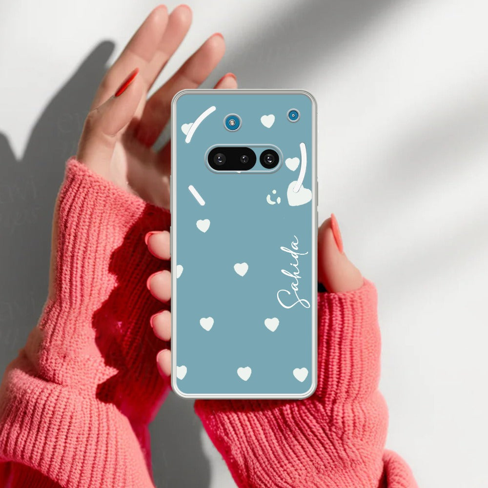 Be Loved Customize Transparent Silicon Case Sky Blue For Nothing