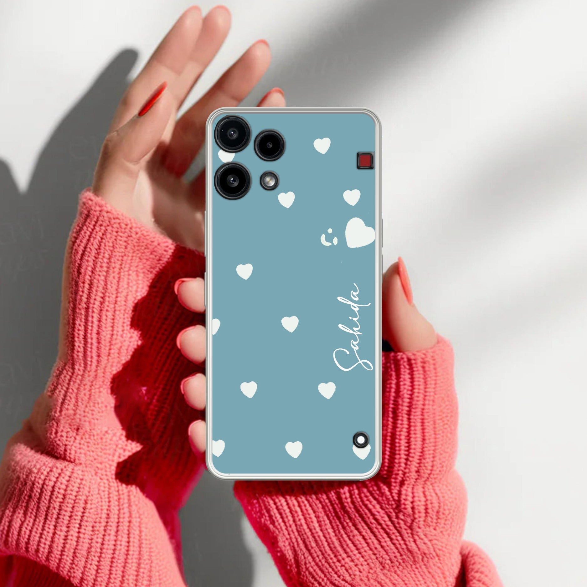 Be Loved Customize Transparent Silicon Case Sky Blue For Nothing Phone 3a Lite 5G