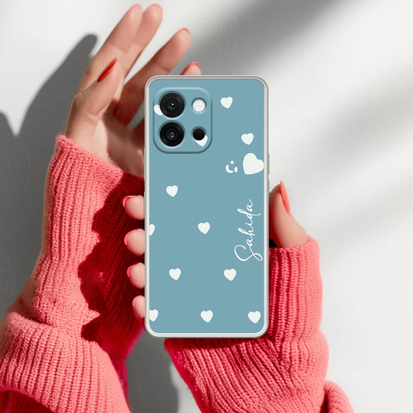 Be Loved Customize Transparent Silicon Case Sky Blue For OnePlus