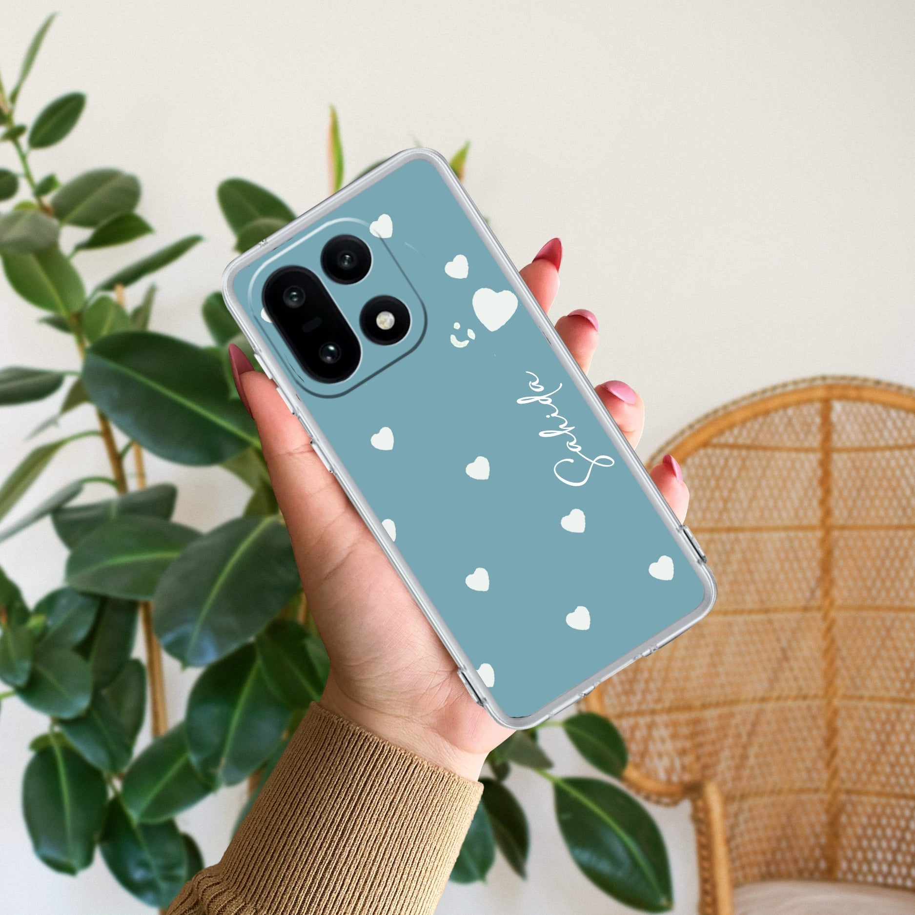 Be Loved Customize Anti Yellow Case Sky Blue For OnePlus 15 5G
