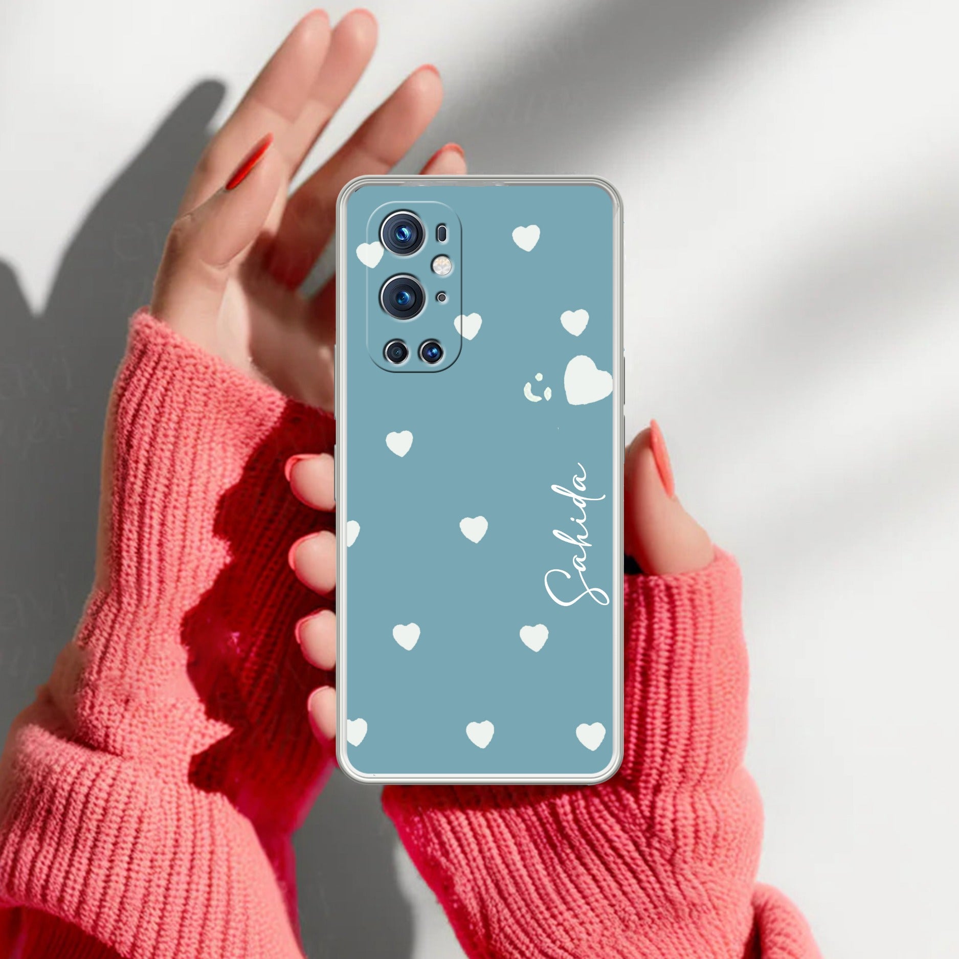 Be Loved Customize Transparent Silicon Case Sky Blue For OnePlus