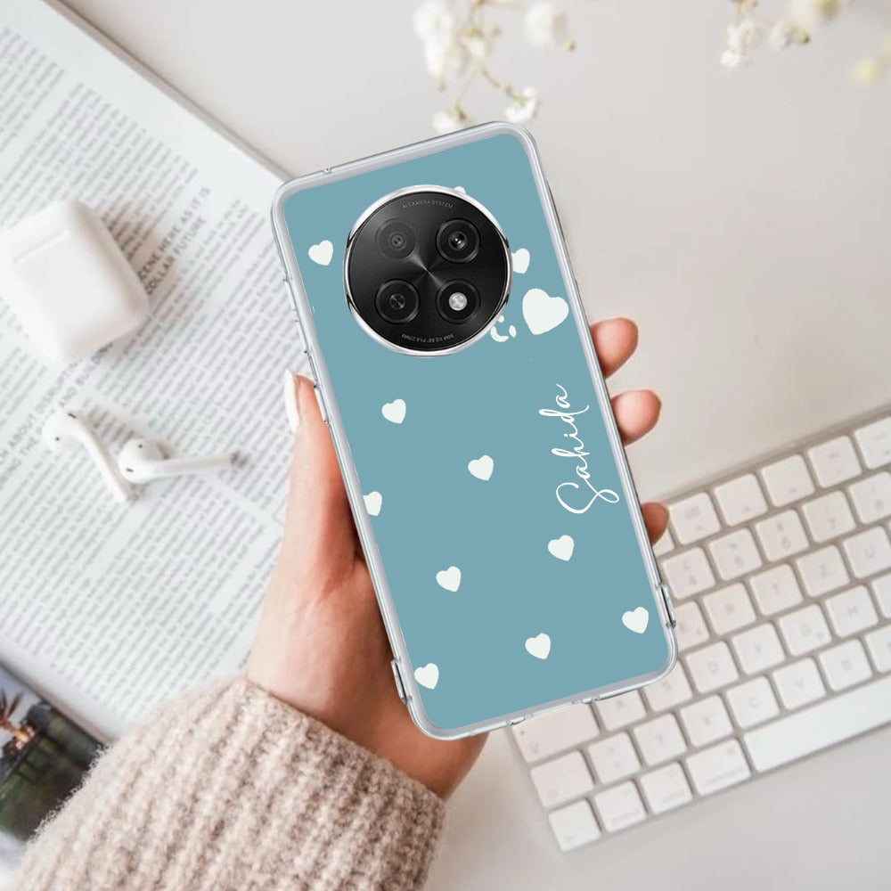 Be Loved Customize Transparent Silicon Case Sky Blue For Oppo