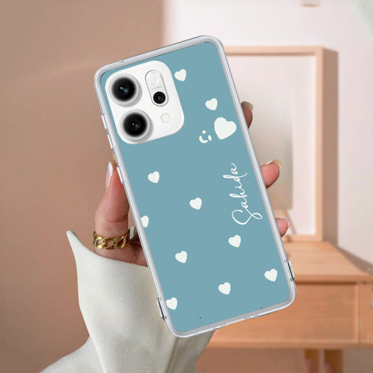 Be Loved Customize Transparent Silicon Case Sky Blue For Oppo