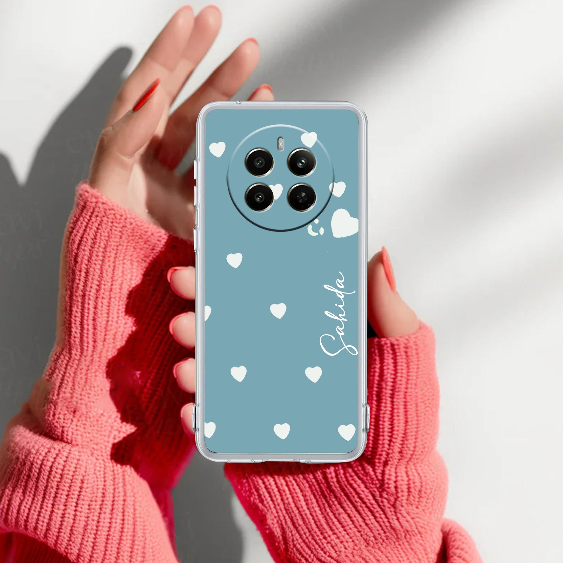 Be Loved Customize Anti Yelllow Case Sky Blue For Realme P1 Pro 5G