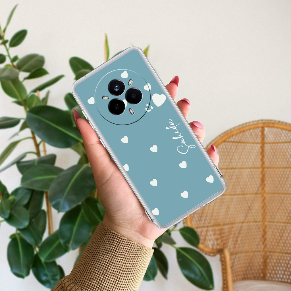 Be Loved Customize Transparent Silicon Case Sky Blue For Realme P3 Lite 5G