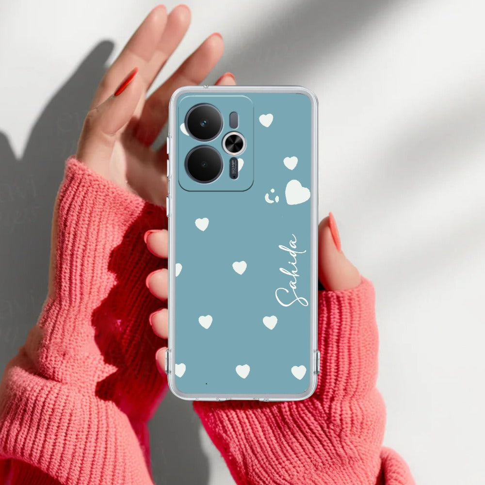 Be Loved Customize Transparent Silicon Case Sky Blue For Realme/Narzo