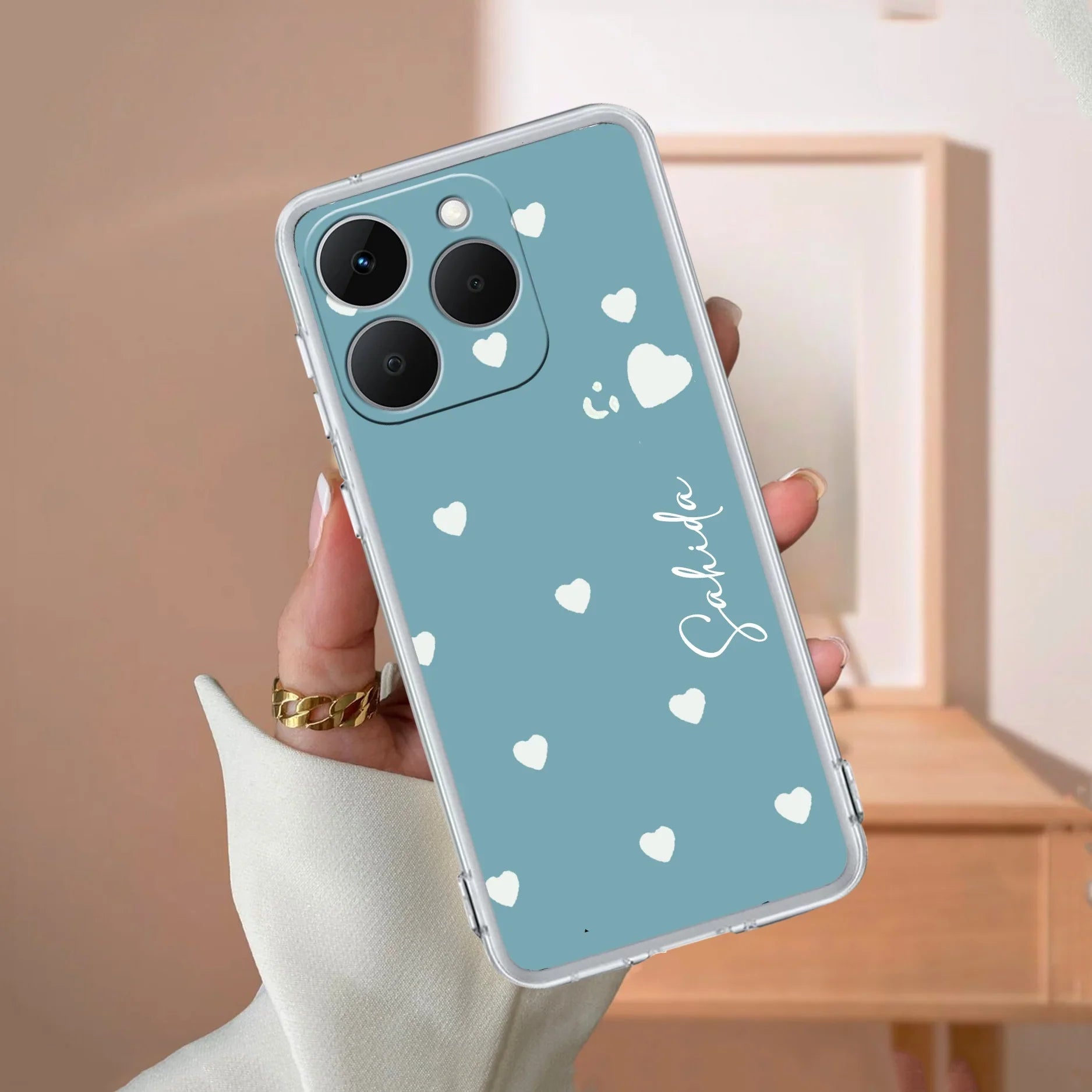 Be Loved Customize Transparent Silicon Case Sky Blue For Realme/Narzo - ShopOnCliQ