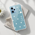 Be Loved Customize Transparent Silicon Case Sky Blue For Redmi Note 12 5G
