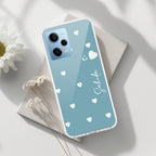 Be Loved Customize Transparent Silicon Case Sky Blue For Redmi Note 12 5G