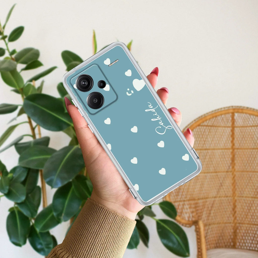 Be Loved Customize Transparent Silicon Case Sky Blue For Xiaomi 14 Civi 5G