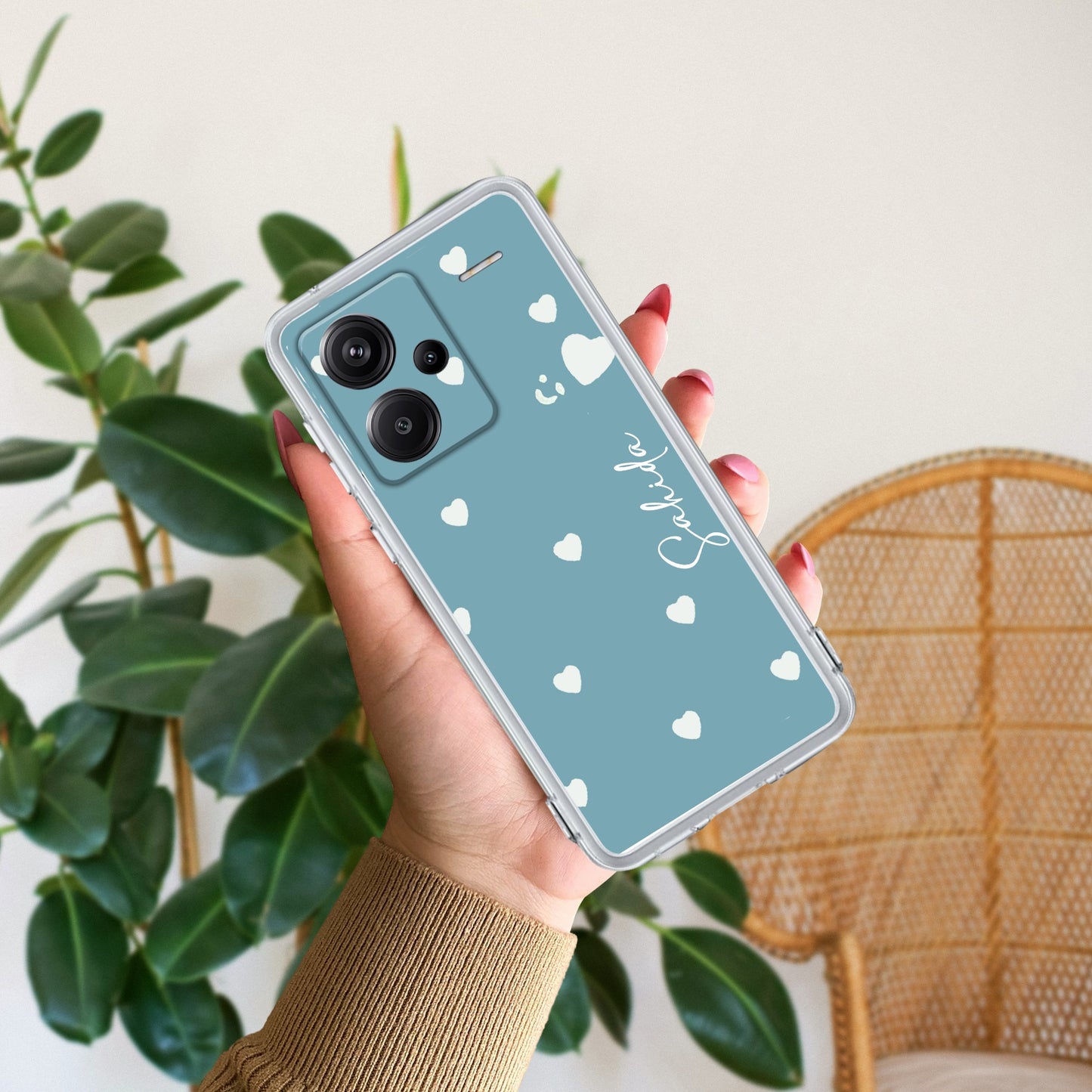 Be Loved Customize Transparent Silicon Case Sky Blue For Redmi/Xiaomi