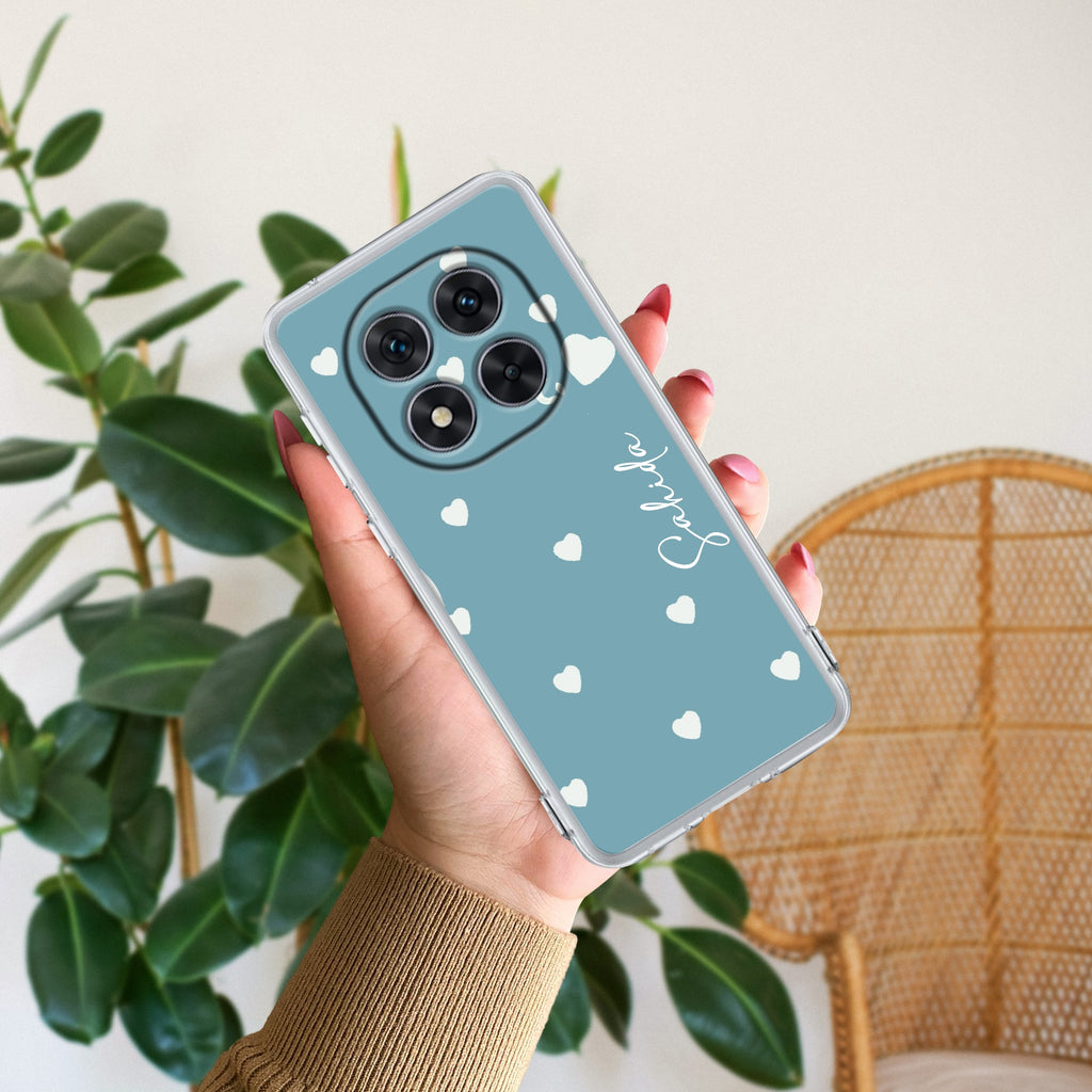 Be Loved Customize Transparent Silicon Case Sky Blue For Redmi Note 14 Pro 5G