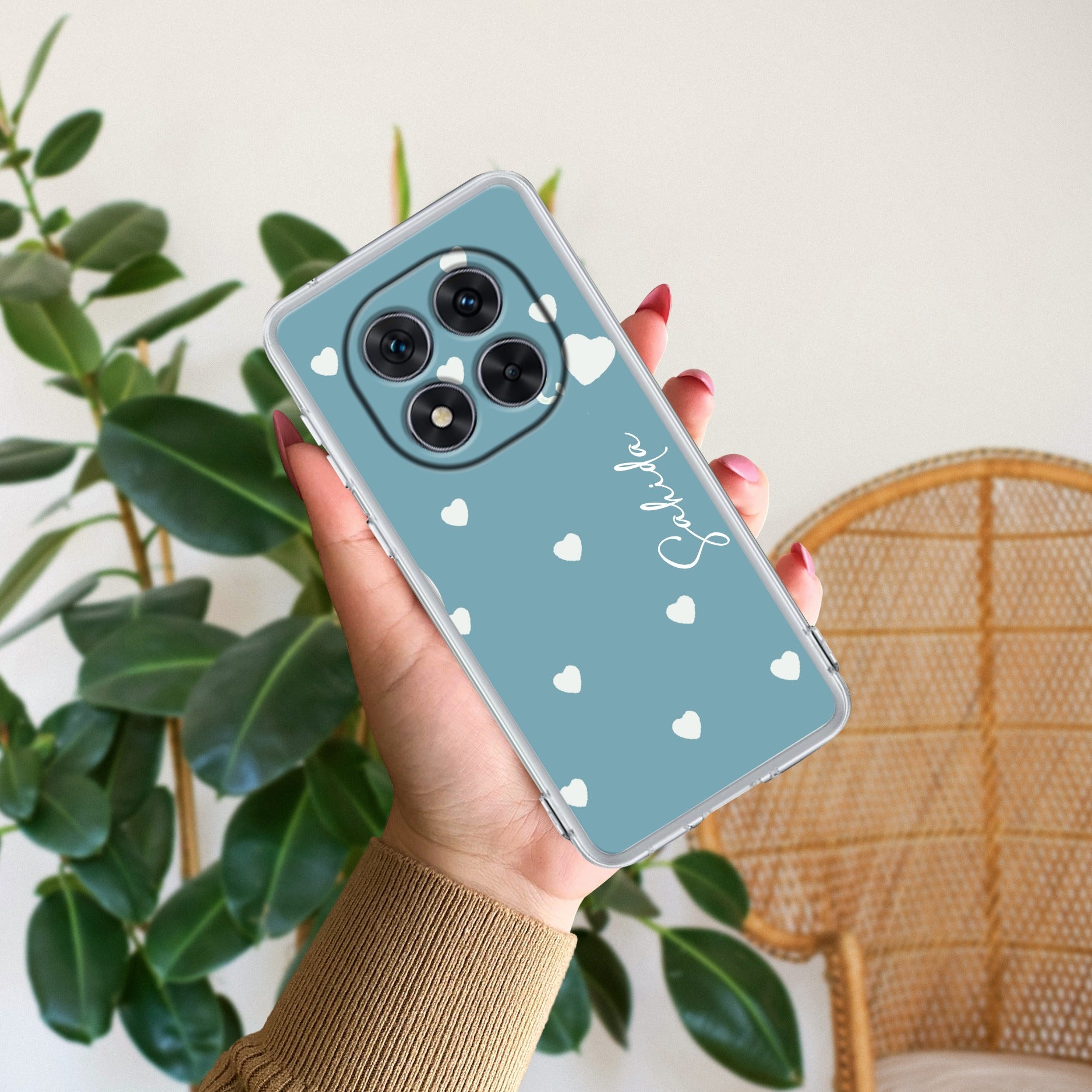 Be Loved Customize Transparent Silicon Case Sky Blue For Redmi/Xiaomi