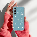 Be Loved Customize Transparent Silicon Case Sky Blue For Samsung Galaxy F13