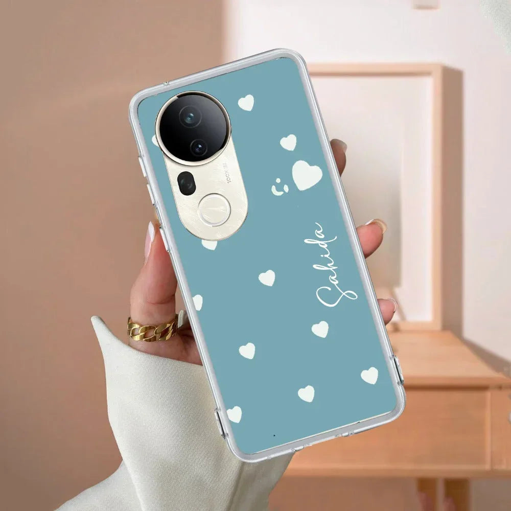 Be Loved Customize Transparent Silicon Case Sky Blue For Vivo V20 SE