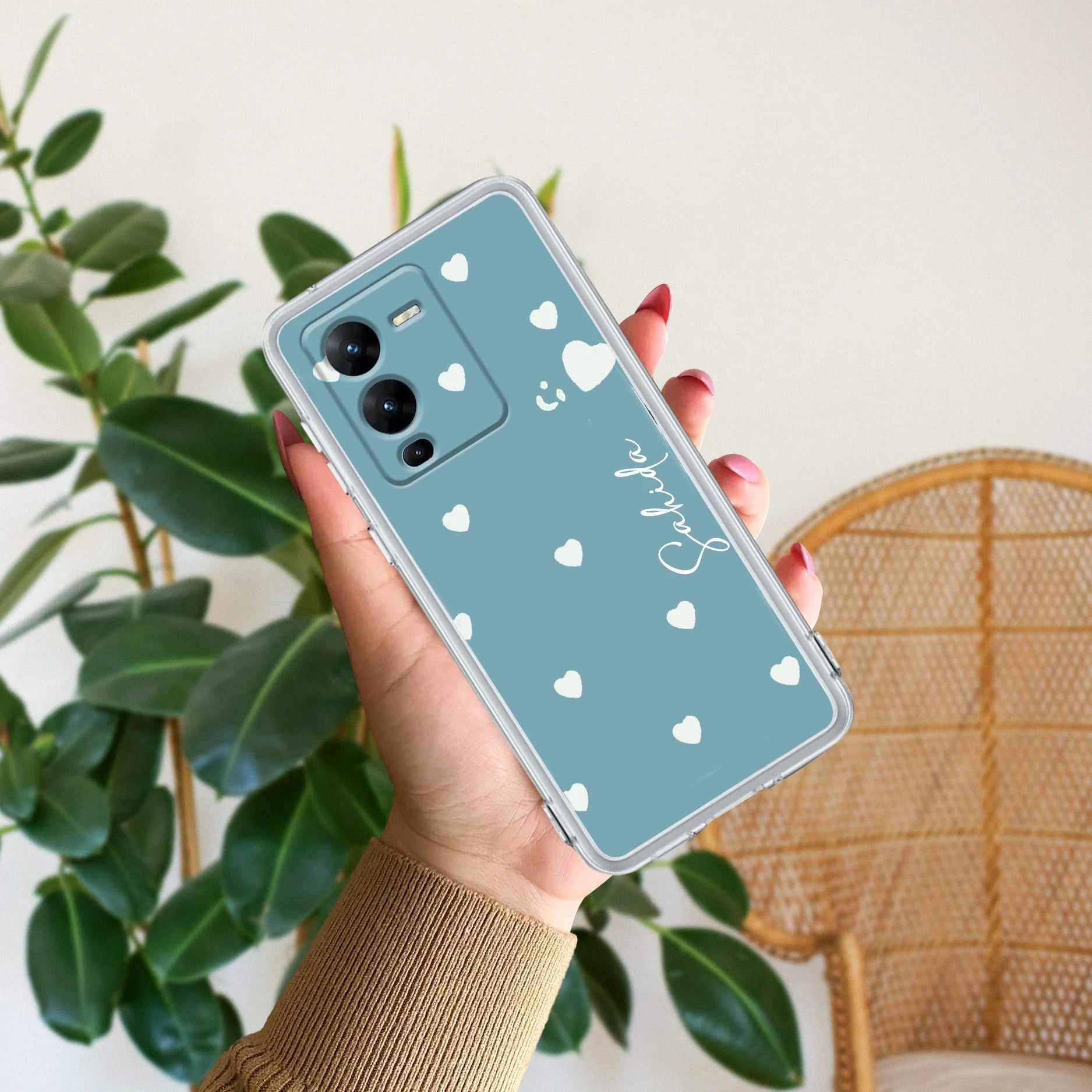 Be Loved Customize Transparent Silicon Case Sky Blue For Vivo - ShopOnCliQ