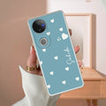Be Loved Customize Transparent Silicon Case Sky Blue For Vivo V50e 5G