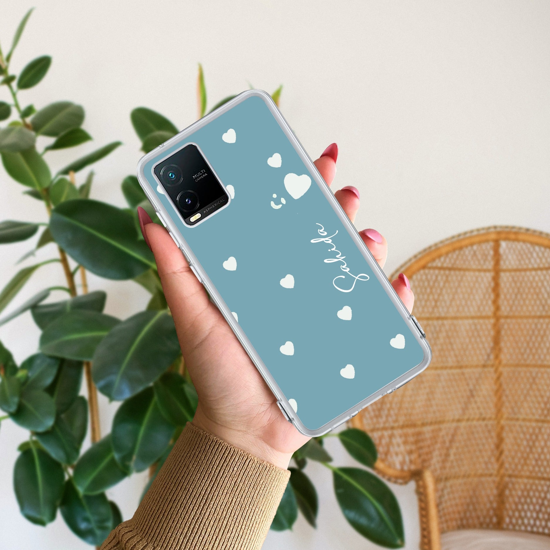 Be Loved Customize Anti Yellow Case Sky Blue For Vivo T1x
