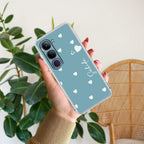 Be Loved Customize Transparent Silicon Case Sky Blue For Vivo V50e 5G