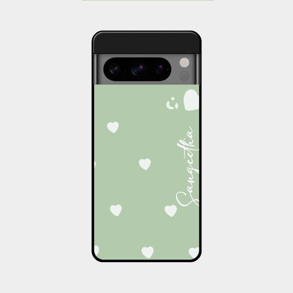 Be Loved Customized Glass Case Cover Mint Green For Google Pixel 8 Pro 5G