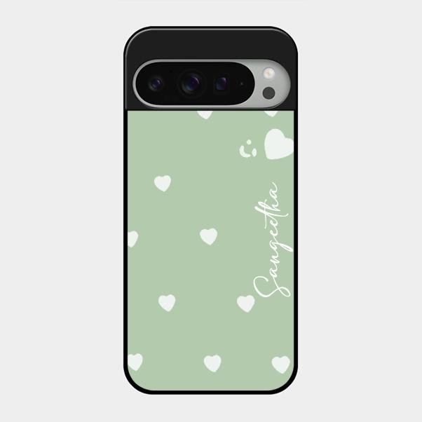 Be Loved Customized Glass Case Cover Mint Green For Google Pixel 9 Pro Xl