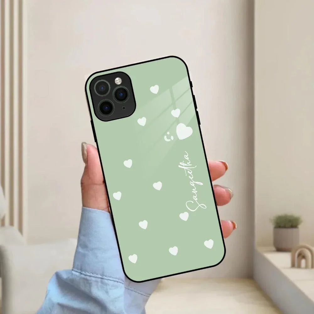 Be Loved Customized Glass Case Cover Mint Green For iPhone - ShopOnCliQ