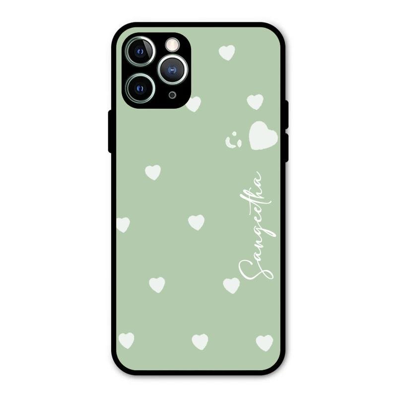 Be Loved Customized Glass Case Cover Mint Green For iPhone 11 Pro Max