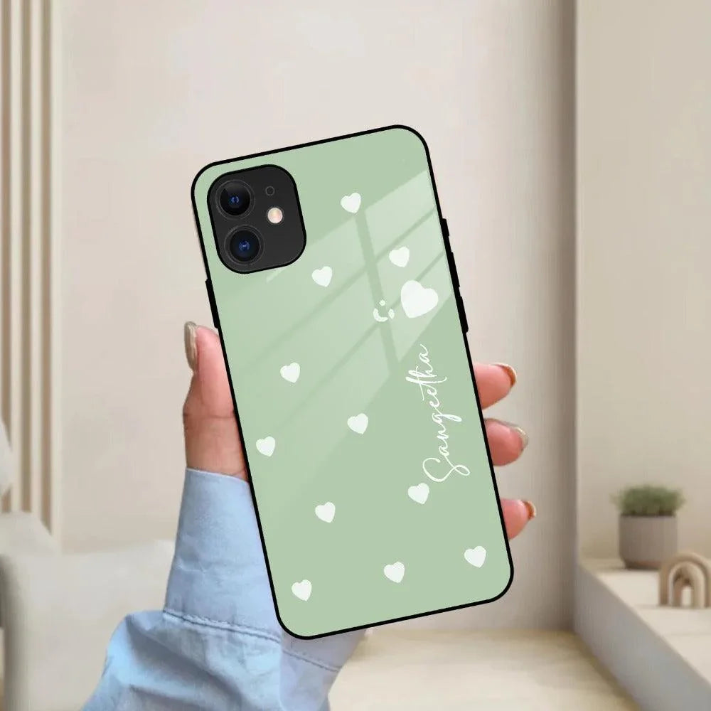 Be Loved Customized Glass Case Cover Mint Green For iPhone - ShopOnCliQ