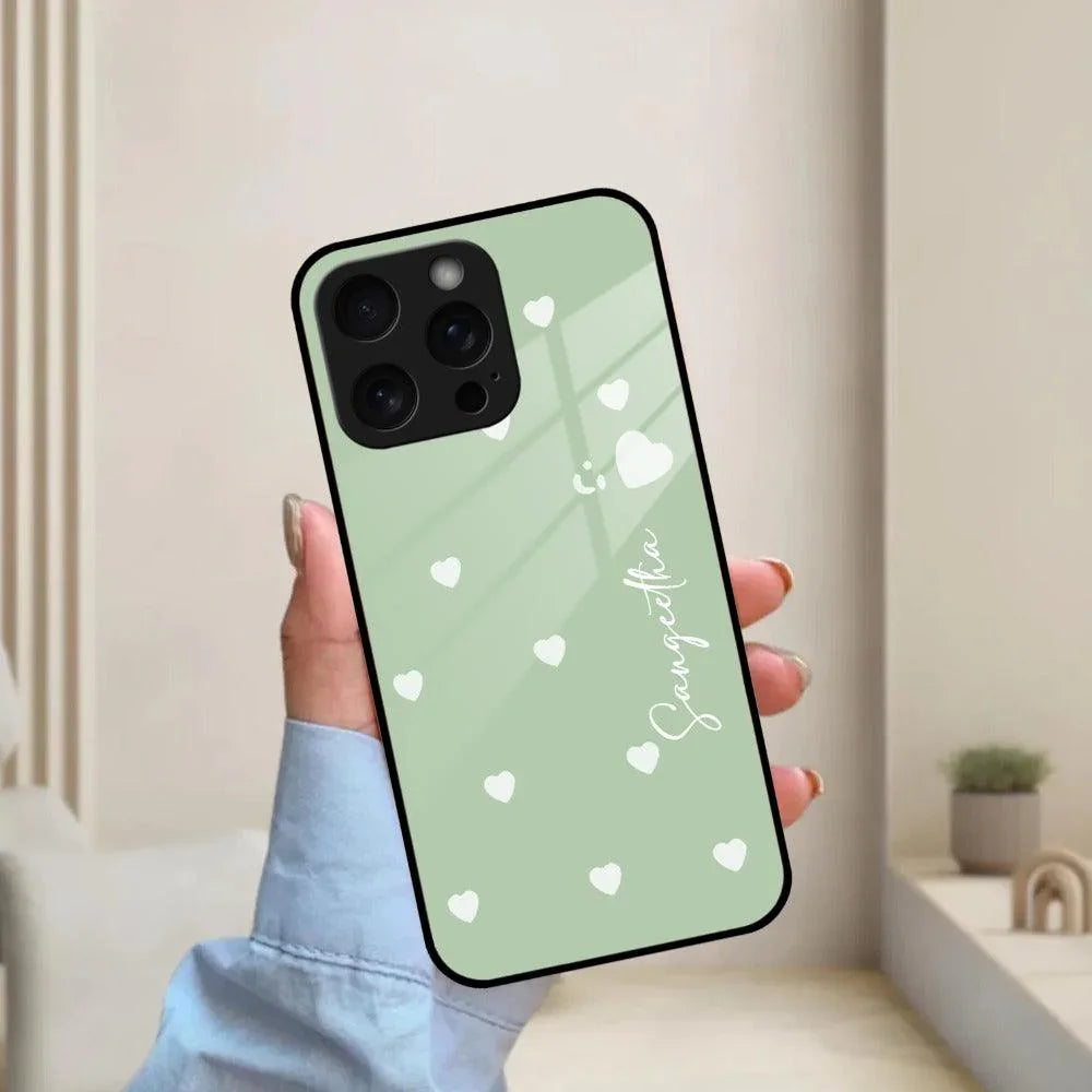 Be Loved Customized Glass Case Cover Mint Green For iPhone - ShopOnCliQ