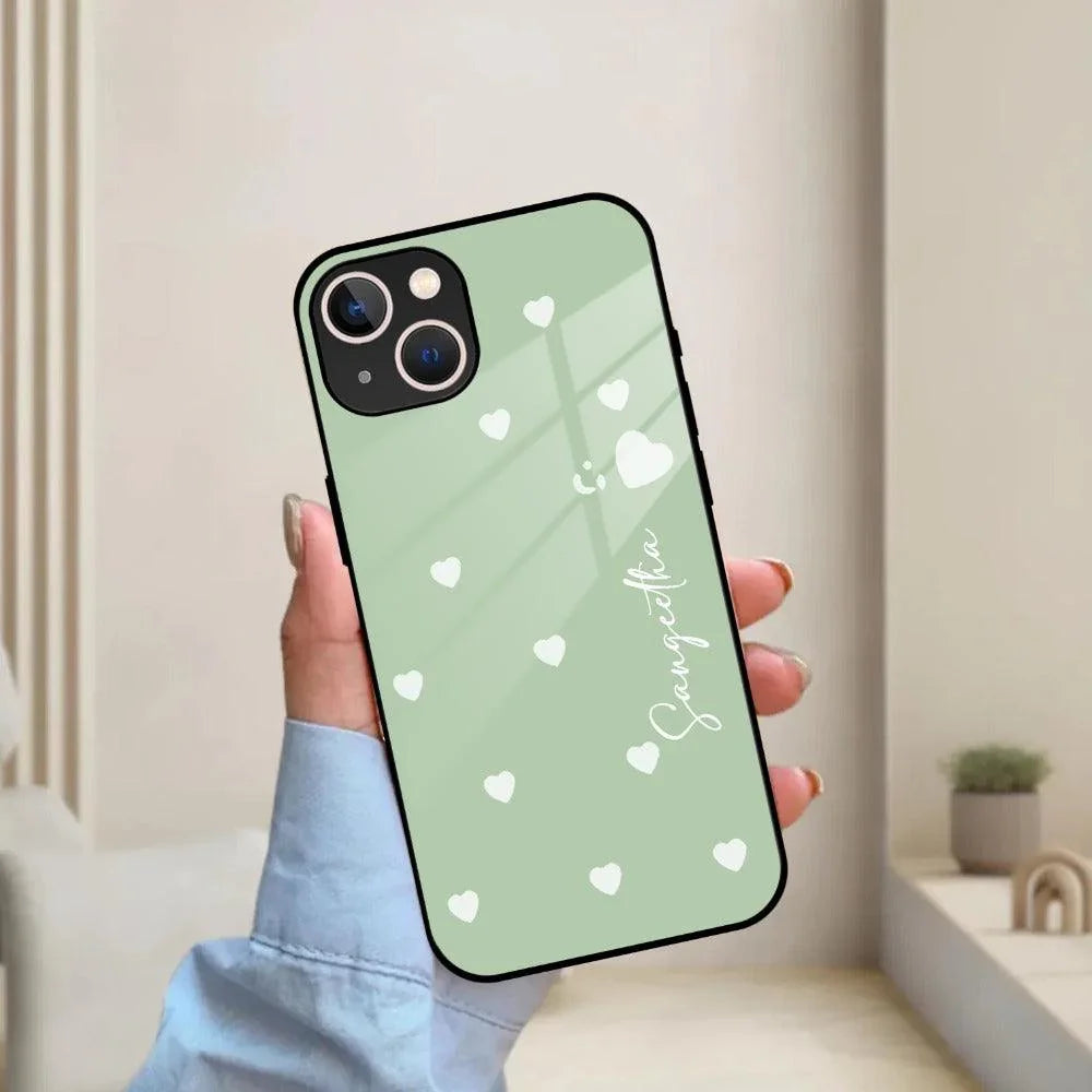 Be Loved Customized Glass Case Cover Mint Green For iPhone - ShopOnCliQ
