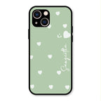 Be Loved Customized Glass Case Cover Mint Green For iPhone 13