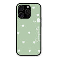 Be Loved Customized Glass Case Cover Mint Green For iPhone 15 Pro