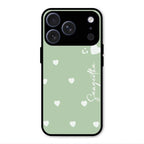 Be Loved Customized Glass Case Cover Mint Green For iPhone 17 Pro Max