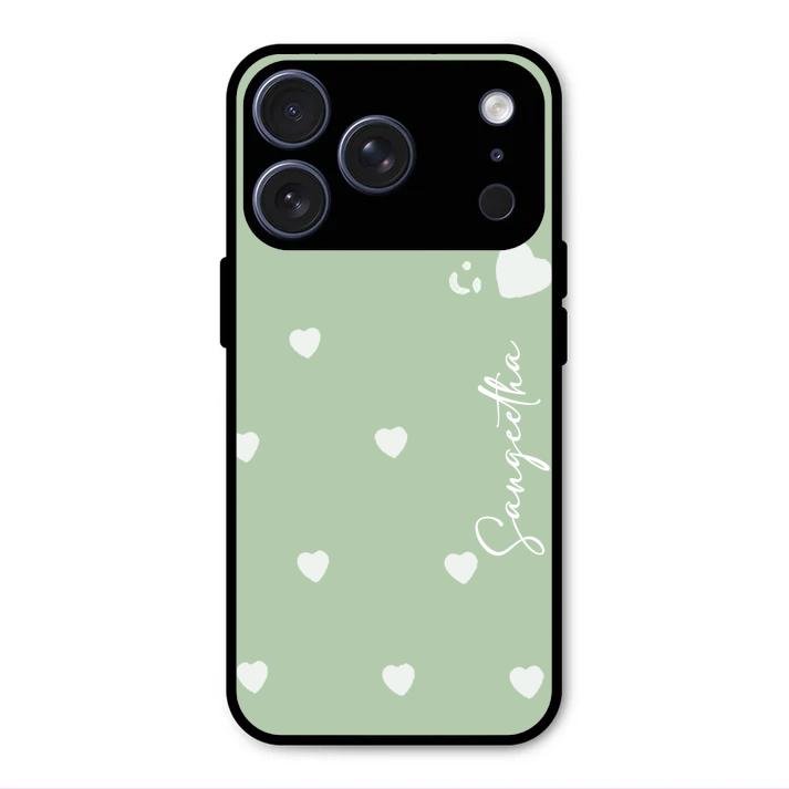 Be Loved Customized Glass Case Cover Mint Green For iPhone 17 Pro Max