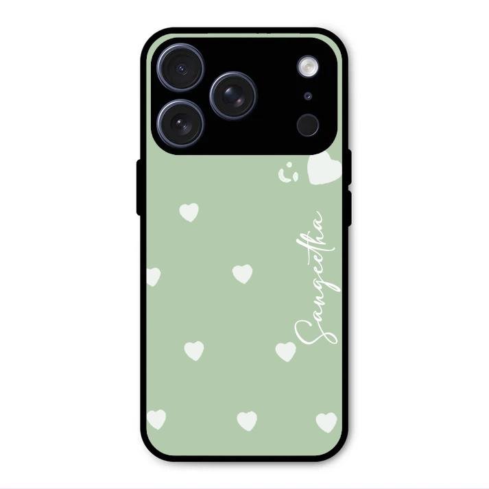 Be Loved Customized Glass Case Cover Mint Green For iPhone 17 Pro