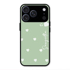 Be Loved Customized Glass Case Cover Mint Green For iPhone 17 Pro
