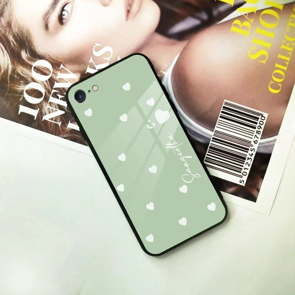 Be Loved Customized Glass Case Cover Mint Green For iPhone - ShopOnCliQ