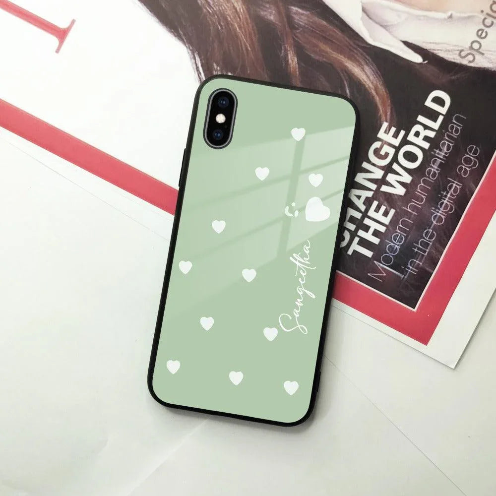 Be Loved Customized Glass Case Cover Mint Green For iPhone - ShopOnCliQ