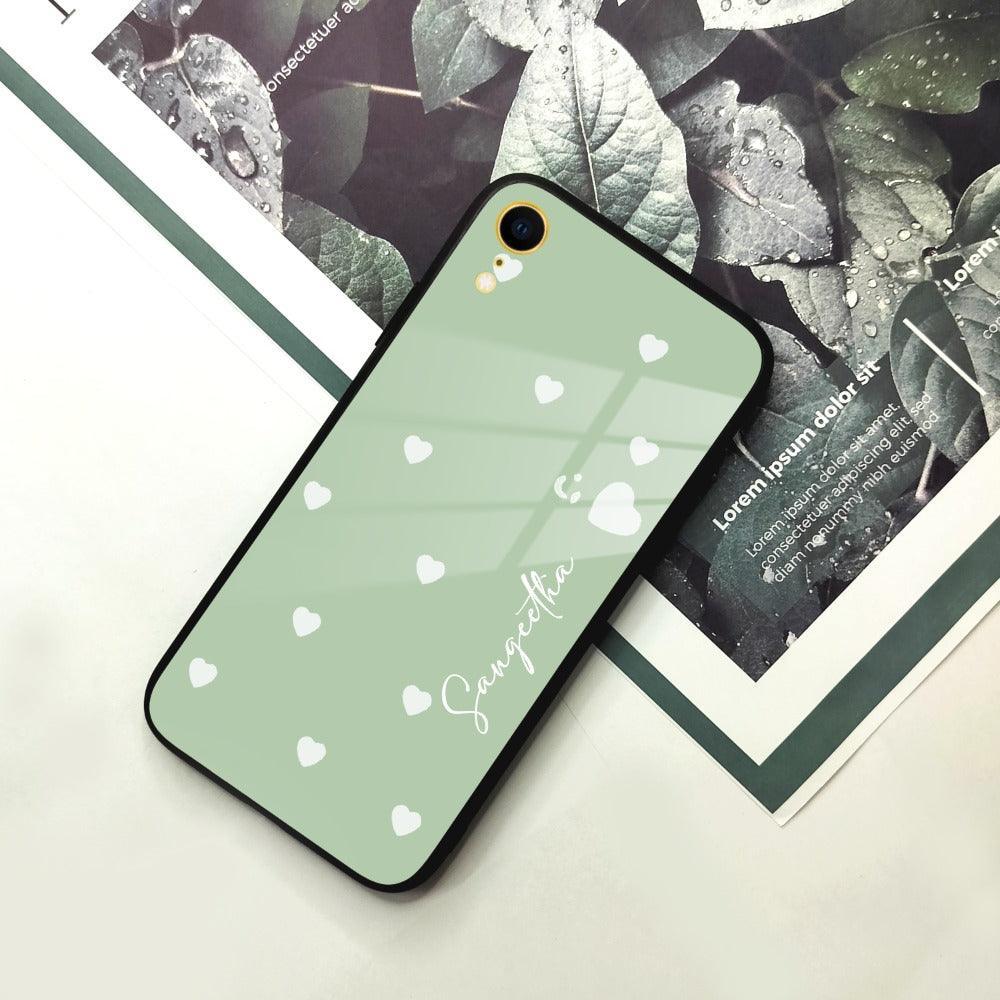 Be Loved Customized Glass Case Cover Mint Green For iPhone - ShopOnCliQ