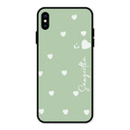 Be Loved Customized Glass Case Cover Mint Green For iPhone XS Max