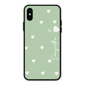 Be Loved Customized Glass Case Cover Mint Green For iPhone XS