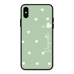 Be Loved Customized Glass Case Cover Mint Green For iPhone XS
