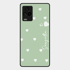 Be Loved Customized Glass Case Cover Mint Green For Iqoo 7 Legend 5G